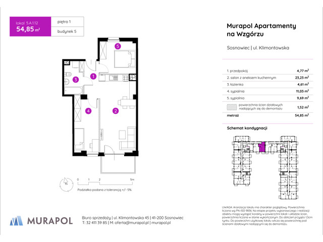 Mieszkanie w inwestycji Murapol Apartamenty Na Wzgórzu, symbol 5.A.1.12 » nportal.pl