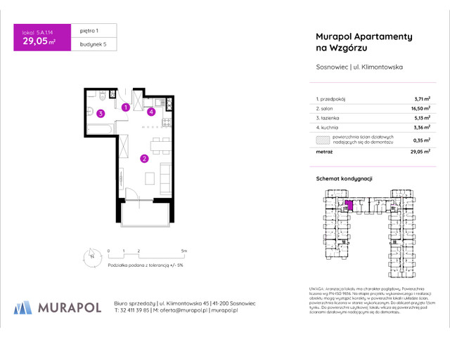 Mieszkanie w inwestycji Murapol Apartamenty Na Wzgórzu, symbol 5.A.1.14 » nportal.pl