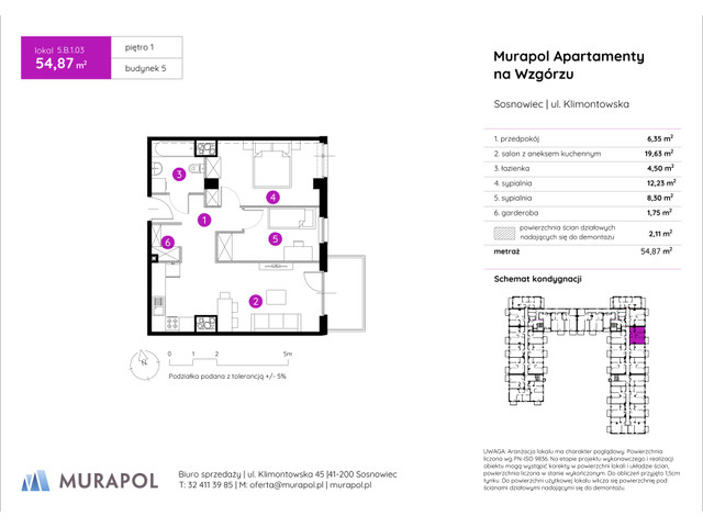 Mieszkanie w inwestycji Murapol Apartamenty Na Wzgórzu, symbol 5.B.1.03 » nportal.pl