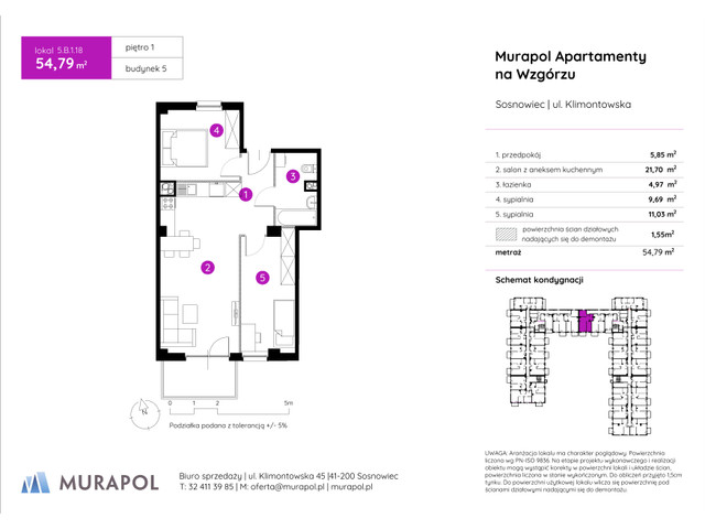 Mieszkanie w inwestycji Murapol Apartamenty Na Wzgórzu, symbol 5.B.1.18 » nportal.pl