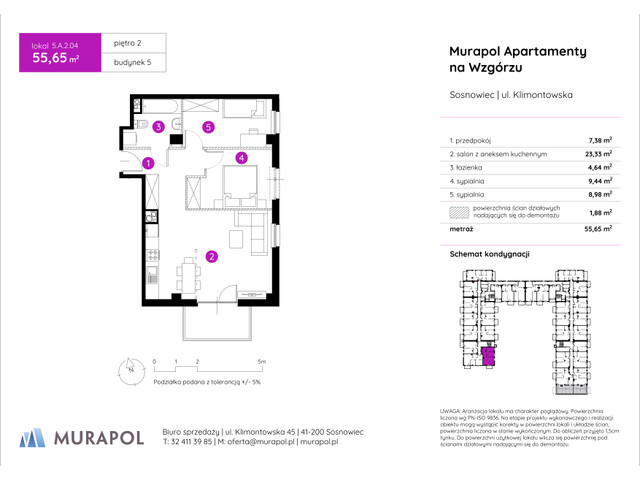 Mieszkanie w inwestycji Murapol Apartamenty Na Wzgórzu, symbol 5.A.2.04 » nportal.pl