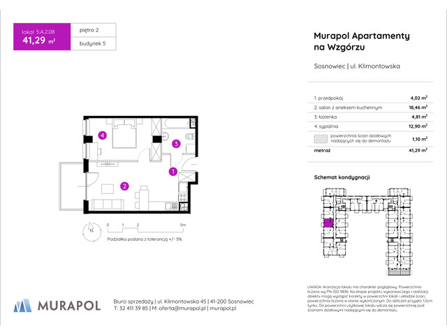 Mieszkanie w inwestycji Murapol Apartamenty Na Wzgórzu, symbol 5.A.2.08 » nportal.pl