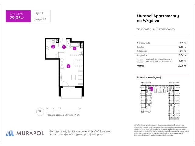 Mieszkanie w inwestycji Murapol Apartamenty Na Wzgórzu, symbol 5.A.2.14 » nportal.pl