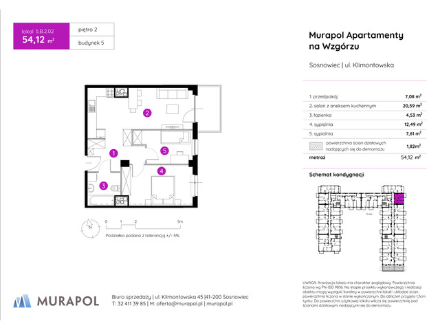 Mieszkanie w inwestycji Murapol Apartamenty Na Wzgórzu, symbol 5.B.2.02 » nportal.pl