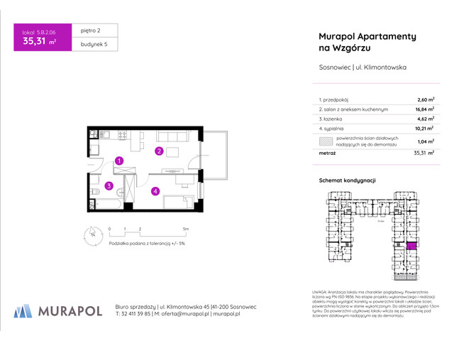 Mieszkanie w inwestycji Murapol Apartamenty Na Wzgórzu, symbol 5.B.2.06 » nportal.pl
