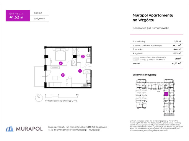 Mieszkanie w inwestycji Murapol Apartamenty Na Wzgórzu, symbol 5.B.2.12 » nportal.pl