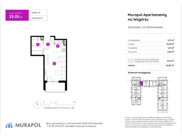 Mieszkanie w inwestycji Murapol Apartamenty Na Wzgórzu, symbol 5.A.4.13 » nportal.pl