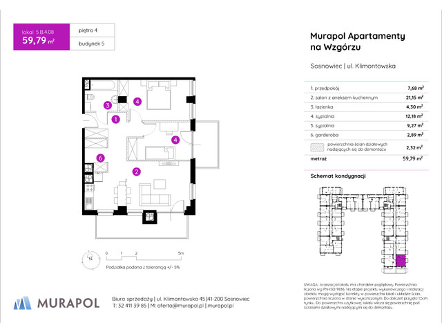 Mieszkanie w inwestycji Murapol Apartamenty Na Wzgórzu, symbol 5.B.4.08 » nportal.pl
