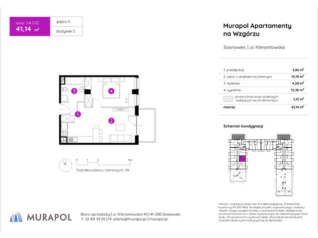 Mieszkanie w inwestycji Murapol Apartamenty Na Wzgórzu, symbol 5.A.5.02 » nportal.pl