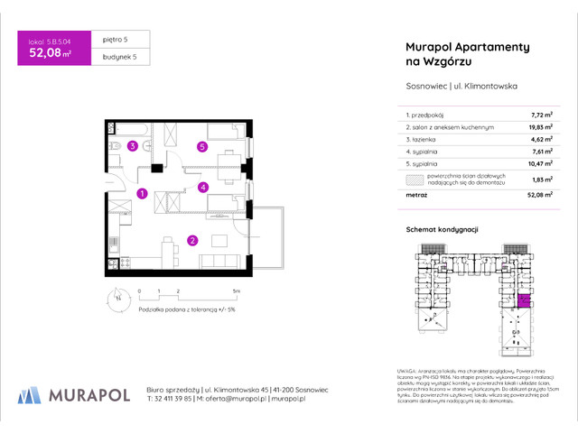 Mieszkanie w inwestycji Murapol Apartamenty Na Wzgórzu, symbol 5.B.5.04 » nportal.pl
