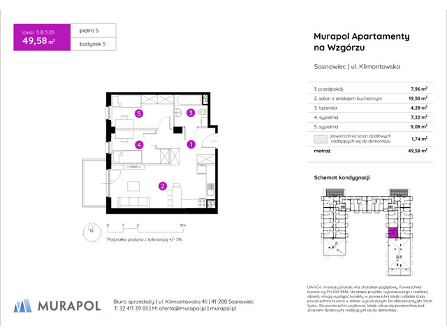 Mieszkanie w inwestycji Murapol Apartamenty Na Wzgórzu, symbol 5.B.5.05 » nportal.pl