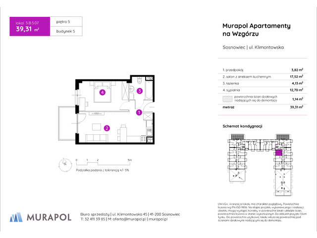 Mieszkanie w inwestycji Murapol Apartamenty Na Wzgórzu, symbol 5.B.5.07 » nportal.pl
