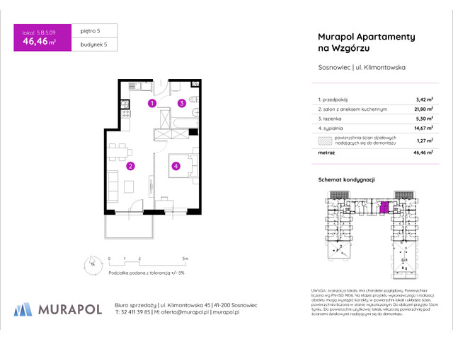 Mieszkanie w inwestycji Murapol Apartamenty Na Wzgórzu, symbol 5.B.5.09 » nportal.pl