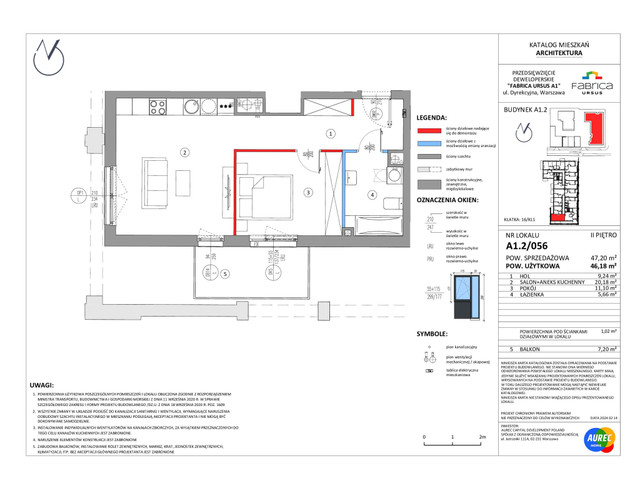 Mieszkanie w inwestycji Fabrica Ursus, symbol A1.2/056 » nportal.pl