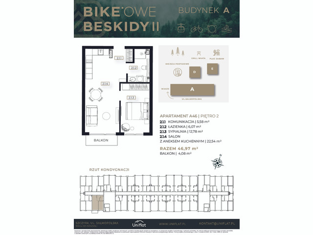 Mieszkanie w inwestycji BIKEowe Beskidy II, symbol 46A » nportal.pl