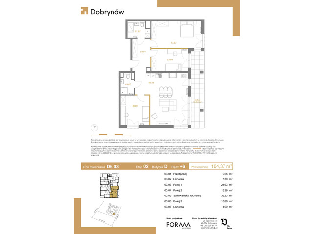 Mieszkanie w inwestycji DOBRYNÓW, symbol D6.03 » nportal.pl