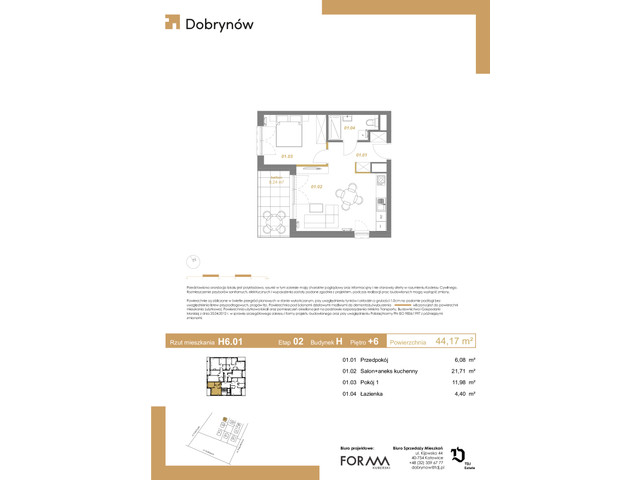 Mieszkanie w inwestycji DOBRYNÓW, symbol H6.01 » nportal.pl