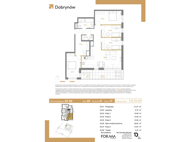 Mieszkanie w inwestycji DOBRYNÓW, symbol G7.02 » nportal.pl