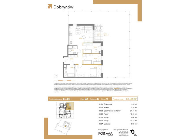 Mieszkanie w inwestycji DOBRYNÓW, symbol E0.02 » nportal.pl