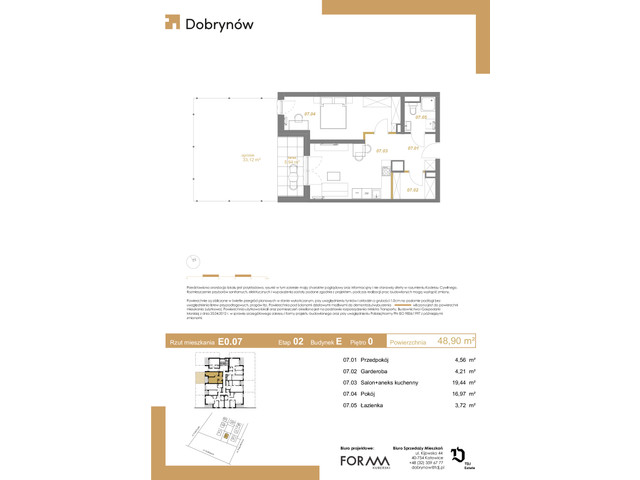 Mieszkanie w inwestycji DOBRYNÓW, symbol E0.07 » nportal.pl