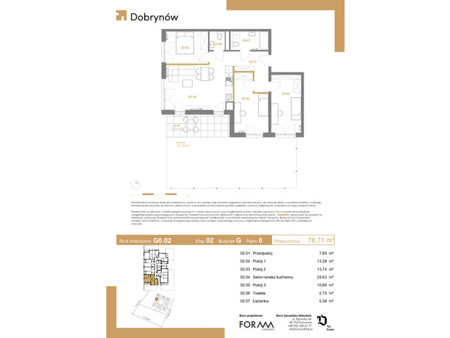 Mieszkanie w inwestycji DOBRYNÓW, symbol G0.02 » nportal.pl