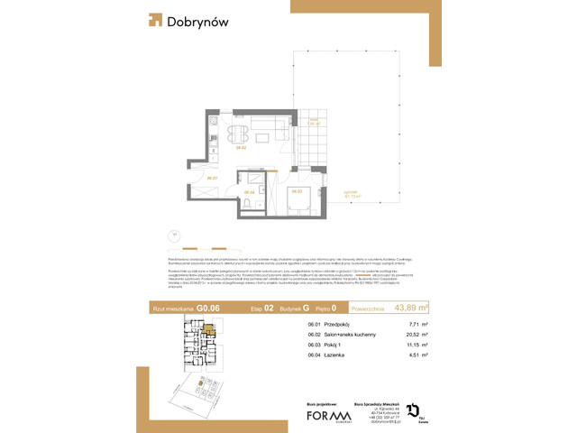 Mieszkanie w inwestycji DOBRYNÓW, symbol G0.06 » nportal.pl
