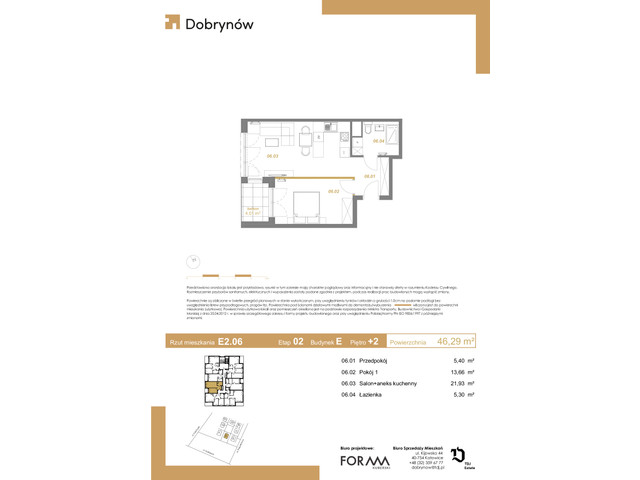 Mieszkanie w inwestycji DOBRYNÓW, symbol E2.06 » nportal.pl