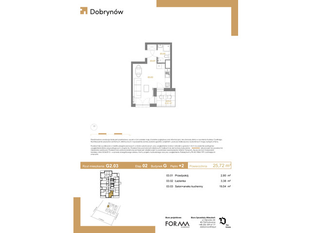 Mieszkanie w inwestycji DOBRYNÓW, symbol G2.03 » nportal.pl