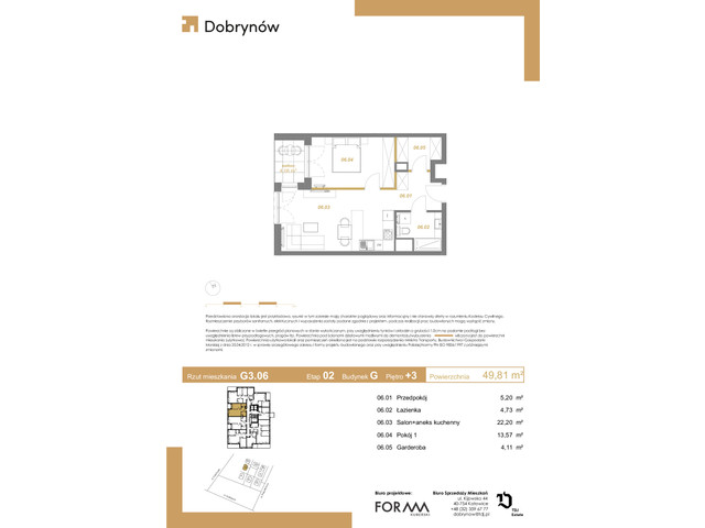 Mieszkanie w inwestycji DOBRYNÓW, symbol G3.06 » nportal.pl
