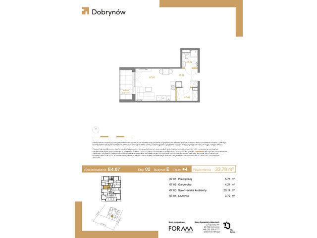 Mieszkanie w inwestycji DOBRYNÓW, symbol E4.07 » nportal.pl
