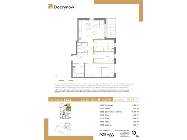 Mieszkanie w inwestycji DOBRYNÓW, symbol E5.02 » nportal.pl
