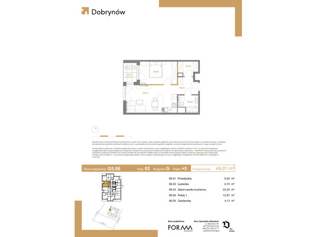 Mieszkanie w inwestycji DOBRYNÓW, symbol G5.06 » nportal.pl