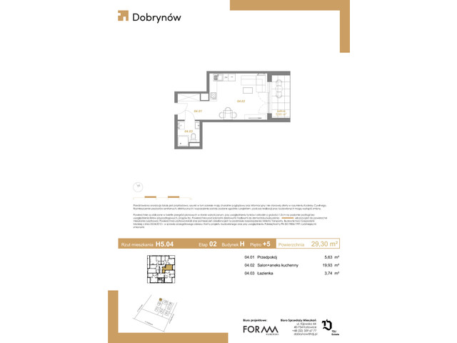 Mieszkanie w inwestycji DOBRYNÓW, symbol H5.04 » nportal.pl