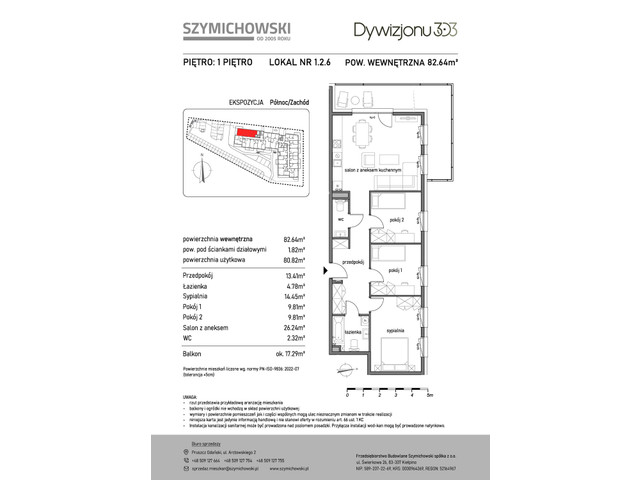 Mieszkanie w inwestycji Dywizjonu 303, symbol 1.2.6. » nportal.pl