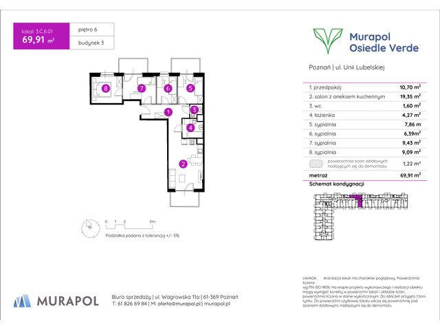 Mieszkanie w inwestycji Murapol Osiedle Verde, symbol 3.C.6.01 » nportal.pl