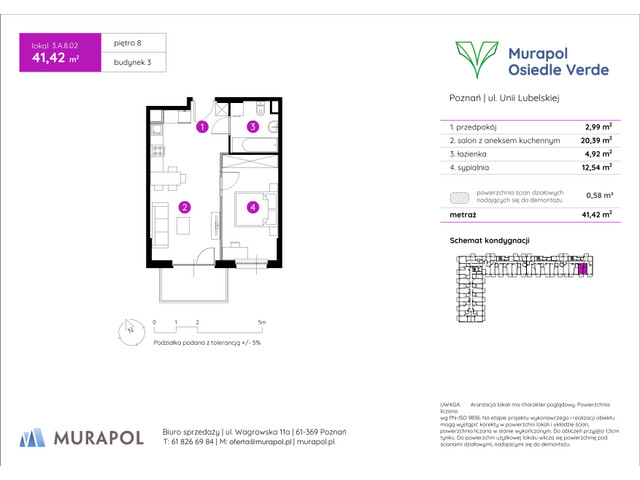Mieszkanie w inwestycji Murapol Osiedle Verde, symbol 3.A.8.02 » nportal.pl
