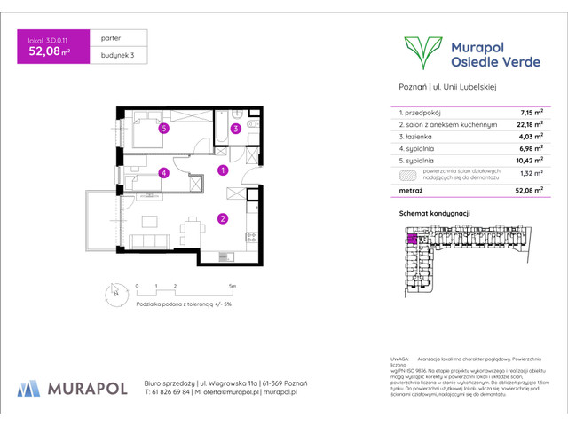 Mieszkanie w inwestycji Murapol Osiedle Verde, symbol 3.D.0.11 » nportal.pl