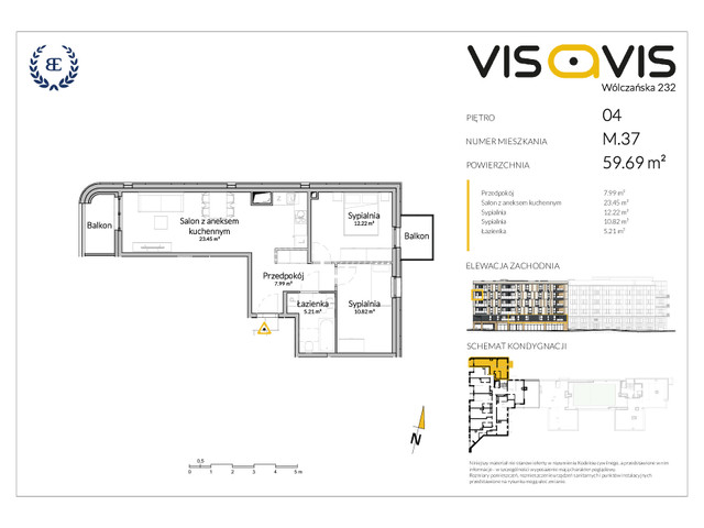 Mieszkanie w inwestycji VISAVIS, symbol 04.M.37 » nportal.pl