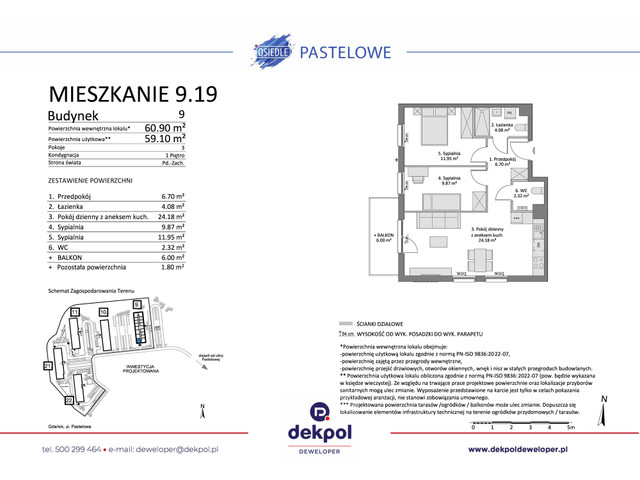 Mieszkanie w inwestycji Osiedle Pastelowe etap III, symbol 9.19 » nportal.pl