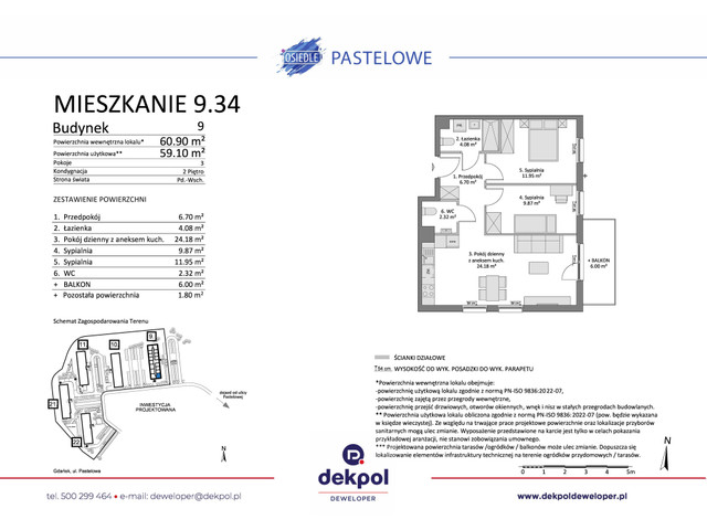 Mieszkanie w inwestycji Osiedle Pastelowe etap III, symbol 9.34 » nportal.pl