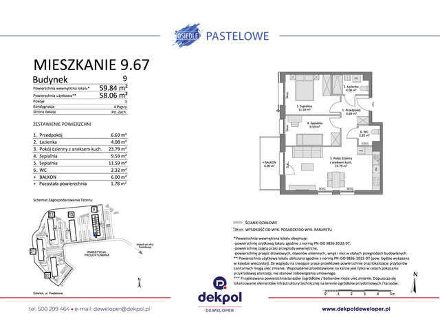 Mieszkanie w inwestycji Osiedle Pastelowe etap III, budynek Rezerwacja, symbol 9.67 » nportal.pl