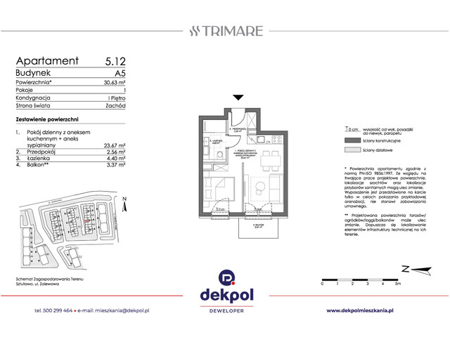 Mieszkanie w inwestycji TRIMARE, symbol 5.12 » nportal.pl