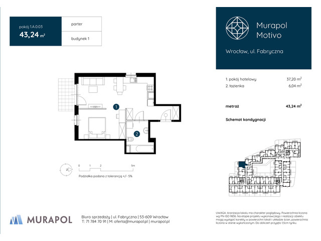 Mieszkanie w inwestycji Murapol Motivo, symbol 1.A.0.03 » nportal.pl