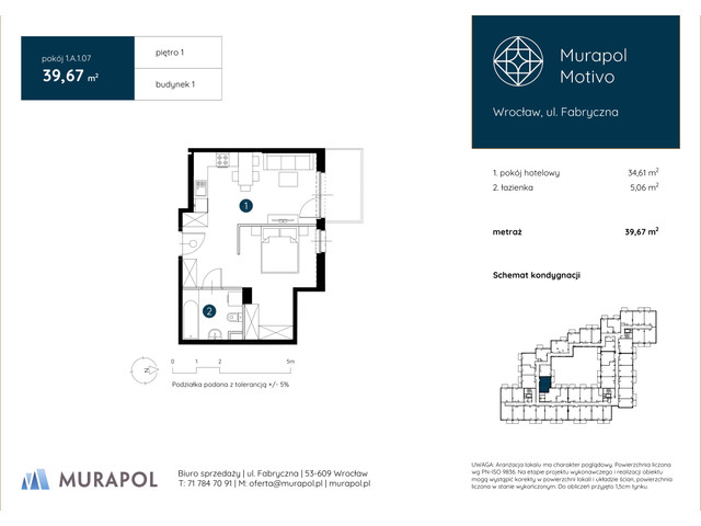 Mieszkanie w inwestycji Murapol Motivo, symbol 1.A.1.07 » nportal.pl