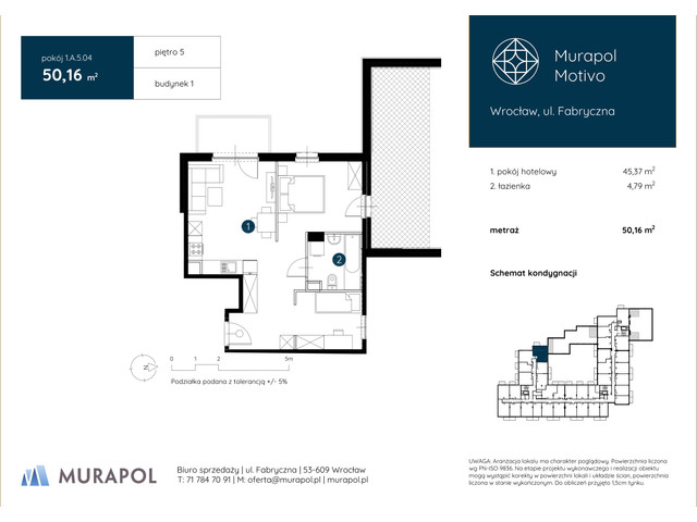 Mieszkanie w inwestycji Murapol Motivo, symbol 1.A.5.04 » nportal.pl