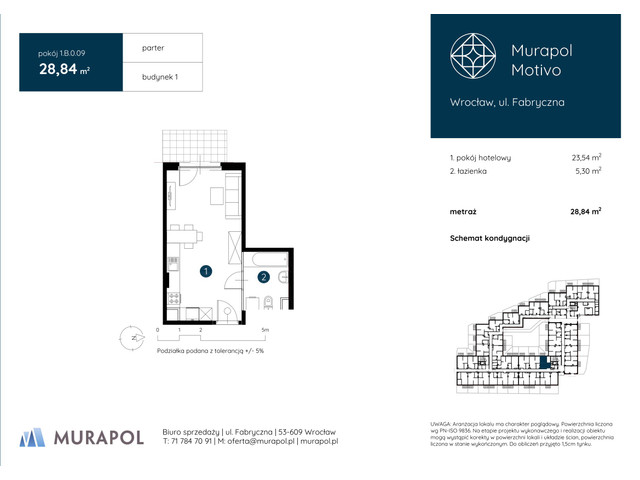 Mieszkanie w inwestycji Murapol Motivo, symbol 1.B.0.09 » nportal.pl