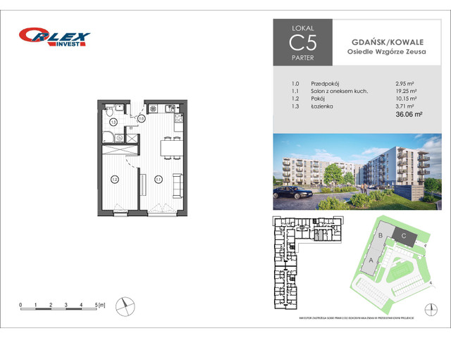 Mieszkanie w inwestycji Wzgórze Zeusa Gdańsk/Kowale, symbol C5 » nportal.pl