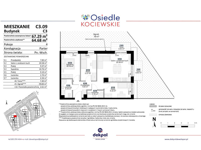 Mieszkanie w inwestycji Osiedle Kociewskie etap III, symbol C3.09 » nportal.pl