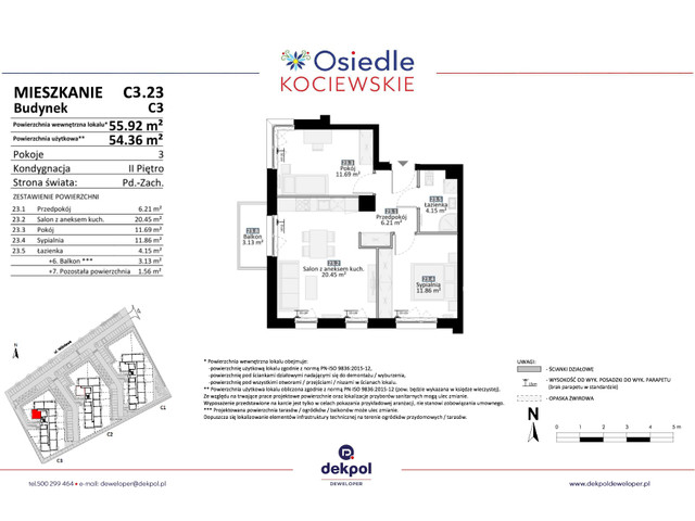 Mieszkanie w inwestycji Osiedle Kociewskie etap III, symbol C3.23 » nportal.pl