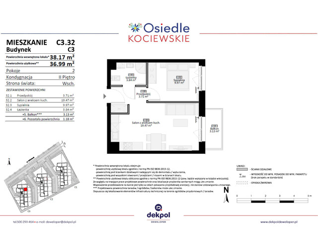 Mieszkanie w inwestycji Osiedle Kociewskie etap III, symbol C3.32 » nportal.pl